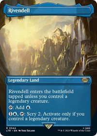 Magic: The Gathering Single - Universes Beyond: The Lord of the Rings: Tales of Middle-earth - Rivendell (Borderless) - Rare/0344 - Lightly Played