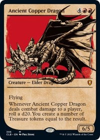 Magic: The Gathering Single - Commander Legends: Battle for Baldur's Gate -  Ancient Copper Dragon (Showcase) - Mythic/396 Lightly Played