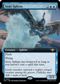 Magic: The Gathering Single - Outlaws of Thunder Junction - Stoic Sphinx (Extended Art) - Rare/0322 - Lightly Played