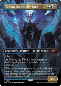 Magic: The Gathering Single - Wilds of Eldraine - Talion, the Kindly Lord (Borderless) - Mythic/0301 Lightly Played