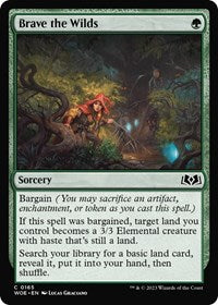 Magic: The Gathering Single - Wilds of Eldraine - Brave the Wilds (Foil) - Common/0165 Lightly Played