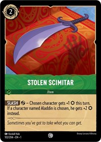 Disney Lorcana Single - First Chapter - Stolen Scimitar - Common/102 Lightly Played