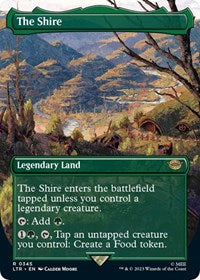 Magic: The Gathering Single - Universes Beyond: The Lord of the Rings: Tales of Middle-earth - The Shire (Borderless) (Foil) - Rare/0345 - Lightly Played