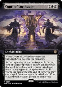 Magic: The Gathering Single - Commander: Wilds of Eldraine - Court of Locthwain (Extended Art) (Foil) - Rare/0031 Lightly Played