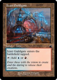 Magic: The Gathering Single - Ravnica Remastered - Izzet Guildgate (Retro Frame) - Common/405 Lightly Played