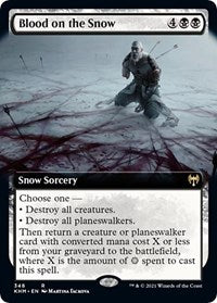 Magic: The Gathering Single - Kaldheim - Blood on the Snow (Extended Art) (Foil) - Rare/348 - Lightly Played