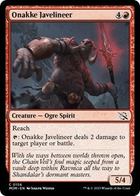 Magic: The Gathering Single - March of the Machine - Onakke Javelineer (Foil) - Common/0156 - Lightly Played