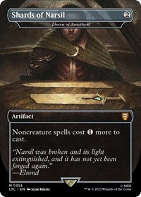 Magic: The Gathering Single - Commander: The Lord of the Rings: Tales of Middle-earth - Shards of Narsil - Thorn of Amethyst (Foil) - Mythic/0356 - Lightly Played