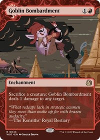 Magic: The Gathering Single - Wilds of Eldraine: Enchanting Tales - Goblin Bombardment - Rare/0043 Lightly Played