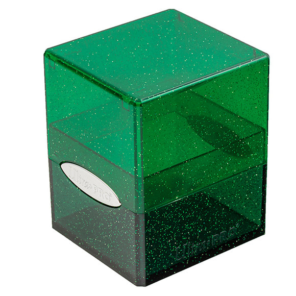 Deckbox: Satin Cube 100+ Glitter- Green