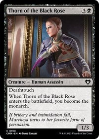 Magic: The Gathering Single - Commander Masters - Thorn of the Black Rose - FOIL Common/0190 - Lightly Played