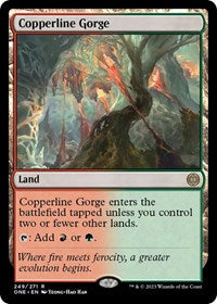 Magic: The Gathering Single - Phyrexia: All Will Be One - Copperline Gorge - Rare/249 - Lightly Played