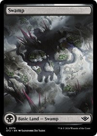 Magic: The Gathering Single - Outlaws of Thunder Junction - Swamp (0274) - FOIL Land/0274 - Lightly Played