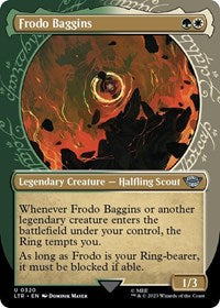 Magic: The Gathering Single - Universes Beyond: The Lord of the Rings: Tales of Middle-earth - Frodo Baggins (Showcase) (Foil) - Uncommon/0320 - Lightly Played