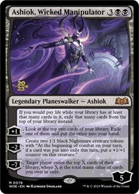 Magic: The Gathering Single - Wilds of Eldraine - Ashiok, Wicked Manipulator - PRE-RELEASE - Mythic/0078 - Lightly Played