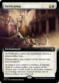 Magic: The Gathering Single - March of the Machine: The Aftermath - Deification (Extended Art) (Foil) - Rare/0151 - Lightly Played