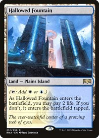 Magic: The Gathering - Ravnica Allegiance - Hallowed Fountain - Rare/251 Lightly Played