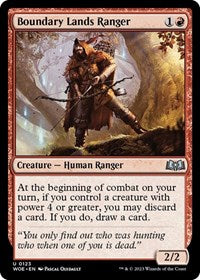 Magic: The Gathering Single - Wilds of Eldraine - Boundary Lands Ranger (Foil) - Uncommon/0123 Lightly Played