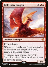 Magic: The Gathering Single - The List - Kaldheim - Goldspan Dragon - Mythic/139 Lightly Played