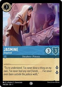 Disney Lorcana Single - First Chapter - Jasmine, Disguised - Common/148 Lightly Played