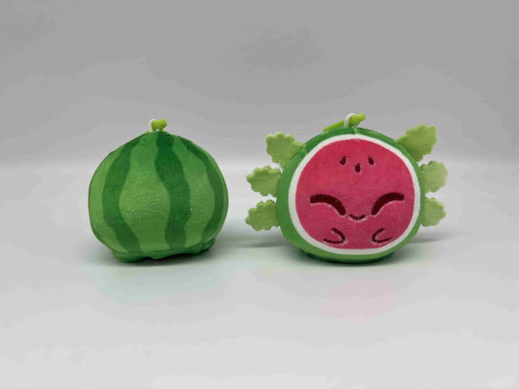 Plushiverse: Reversible Keychain - Watermelon Axolotl