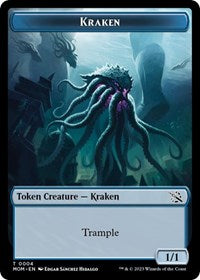 Magic: The Gathering Single - March of the Machine - Kraken - Token/0004 - Lightly Played