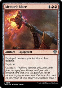 Magic: The Gathering Single - Commander Masters - Meteoric Mace - FOIL Uncommon/0243 - Lightly Played