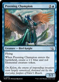 Magic: The Gathering Single - March of the Machine - Preening Champion (Foil) - Common/0073 - Lightly Played