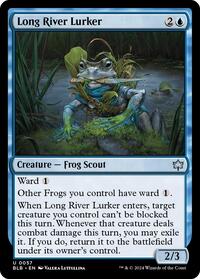 Magic: The Gathering Single - Bloomburrow - Long River Lurker - FOIL Uncommon/0057 - Lightly Played