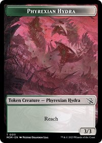 Magic: The Gathering Single - March of the Machine - Phyrexian Hydra Token (0011) - Common/0011 - Lightly Played