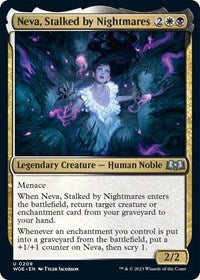 Magic: The Gathering Single - Wilds of Eldraine - Neva, Stalked by Nightmares (Foil) - Uncommon/0209 Lightly Played