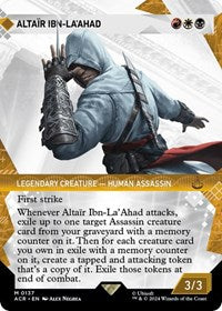 Magic: The Gathering Single - Universes Beyond: Assassin's Creed - Altair Ibn-La'Ahad (Showcase) - FOIL Mythic/0137 - Lightly Played