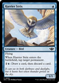 Magic: The Gathering Single - Outlaws of Thunder Junction - Harrier Strix - FOIL Common/0052 Lightly Played