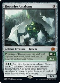Magic: The Gathering Single - The Brothers' War - Rootwire Amalgam (Foil) - Mythic/203 - Lightly Played