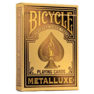 BICYCLE PLAYING CARDS: Metalluxe Gold