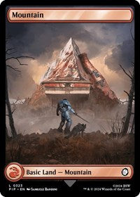 Magic: The Gathering Single - Universes Beyond: Fallout - Mountain (0323) - FOIL Land/0323 Lightly Played