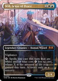 Magic: The Gathering Single - Wilds of Eldraine - Will, Scion of Peace (Borderless) - Mythic/0302 Lightly Played