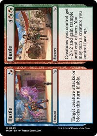 Magic: The Gathering Single - Murders at Karlov Manor - Hustle // Bustle - FOIL Uncommon/0249 Lightly Played