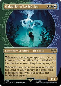 Magic: The Gathering Single - Universes Beyond: The Lord of the Rings: Tales of Middle-earth - Galadriel of Lothlorien (Showcase) - Rare/0321 - Lightly Played