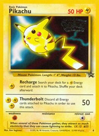 Pokemon Singles - WotC Promos - Pikachu (Movie Promo) - Rare/4 - Lightly Played