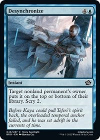Magic: The Gathering Single - The Brothers' War - Desynchronize (Foil) - Common/046 - Lightly Played