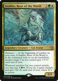 Magic: The Gathering Single - Commander 2017 -  Arahbo, Roar of the World (Foil) - Mythic/035 Lightly Played