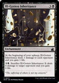 Magic: The Gathering Single - Ravnica Remastered - Ill-Gotten Inheritance (Foil) - Common/0077 Lightly Played