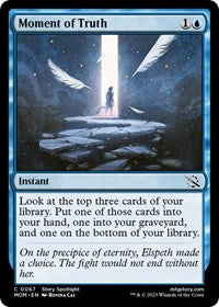 Magic: The Gathering Single - March of the Machine - Moment of Truth (Foil) - Common/0067 - Lightly Played