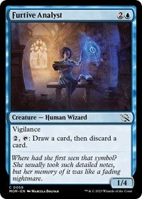 Magic: The Gathering Single - March of the Machine - Furtive Analyst - Common/0059 - Lightly Played