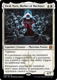 Magic: The Gathering Single - Promo Pack: Phyrexia: All Will Be One - Elesh Norn, Mother of Machines - Mythic/010 - Lightly Played