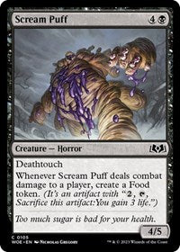 Magic: The Gathering Single - Wilds of Eldraine - Scream Puff (Foil) - Common/0105 Lightly Played