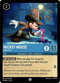 Disney Lorcana Single - First Chapter - Mickey Mouse, Detective - Common/154 Lightly Played