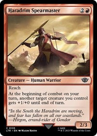 Magic: The Gathering Single - Universes Beyond: The Lord of the Rings: Tales of Middle-earth - Haradrim Spearmaster (Foil) - Common/0135 - Lightly Played