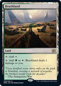 Magic: The Gathering Single - The Brothers' War - Brushland (Foil) - Rare/259 - Lightly Played